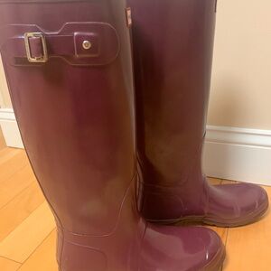 Hunter Plum Tall Boots
